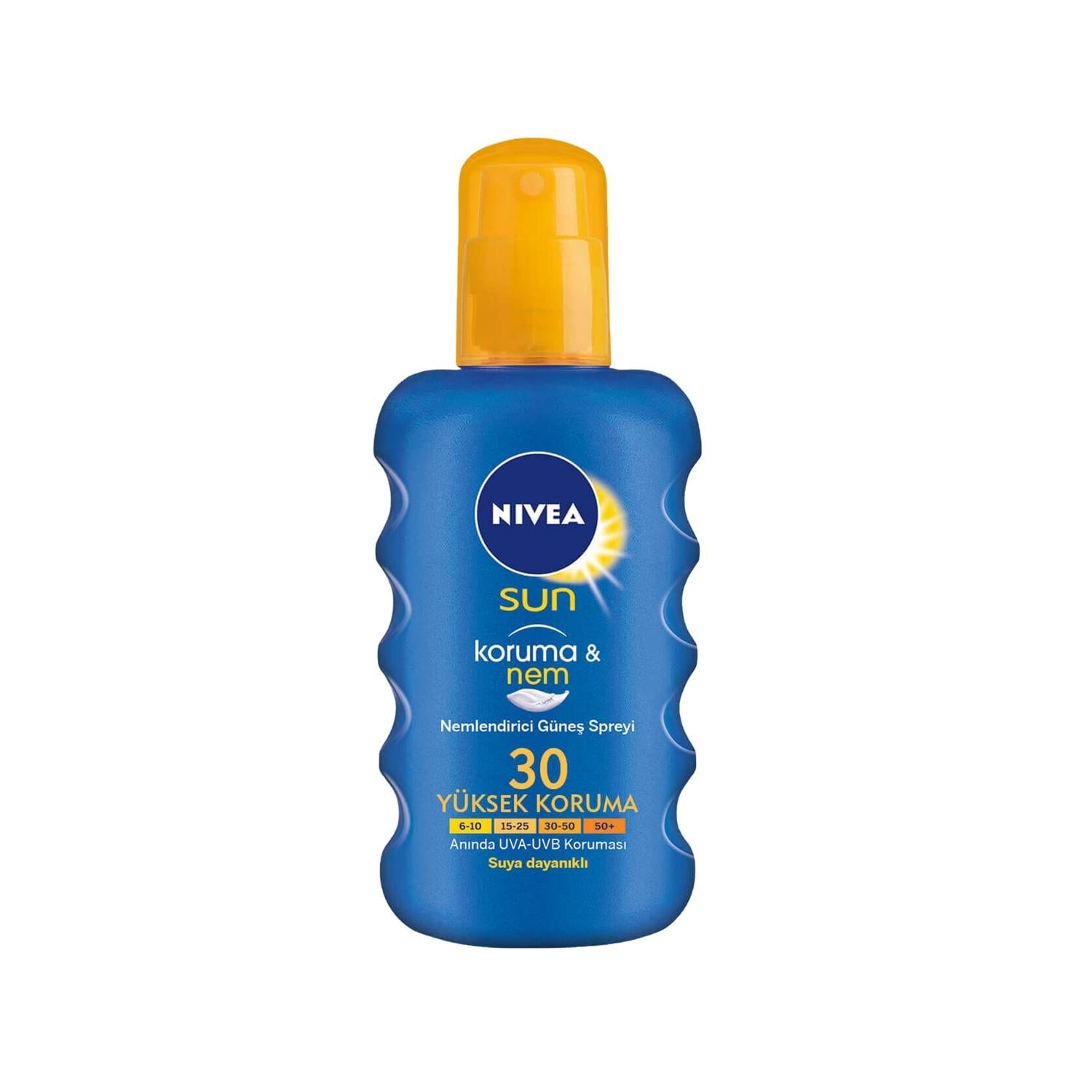 Nivea Sunscreen Spray SPF30 200ml - Moisturizing Sun Protection for Dry Skin