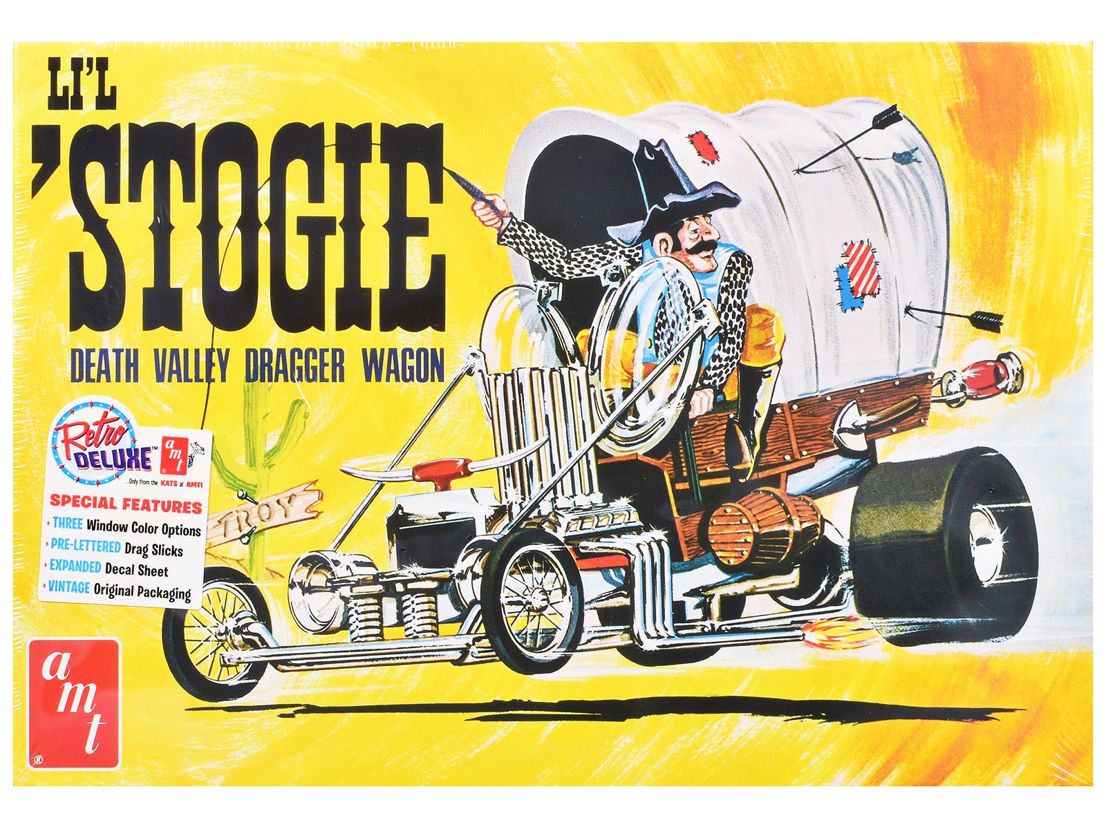Skill 2 Model Kit Li'l Stogie Show Rod Death Valley Dragger Wagon 1/25 Scale Model by AMT  free shipping USA