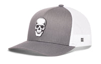 Skull Trucker Hat  |  Black  Snapback