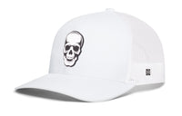Skull Trucker Hat  |  Black  Snapback