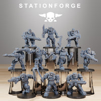 3D Printed Orkaz Skull Infantry x10 by StationForge Miniatures