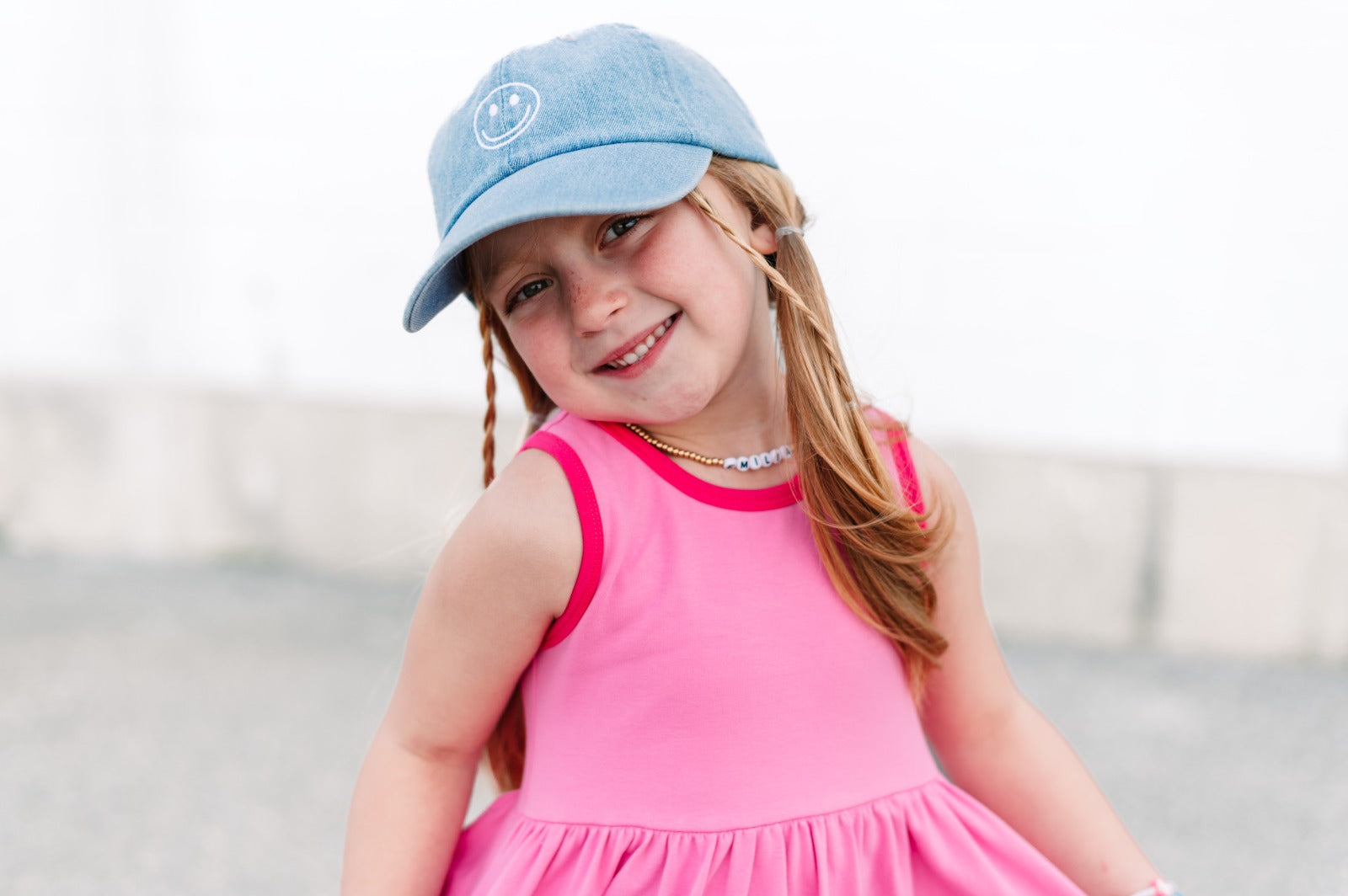 Smiley Face Baseball Hat - BIG FRENCHIES