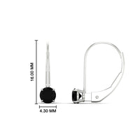 Small Round Diamond Studs Lever Back Earring