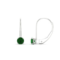 Small Round Diamond Studs Lever Back Earring