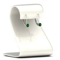 Small Round Diamond Studs Lever Back Earring