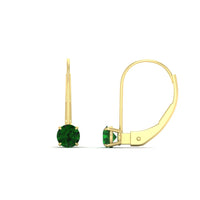 Small Round Diamond Studs Lever Back Earring