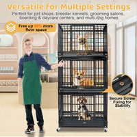 37" Stackable Heavy Duty Dog Kennel 371D04