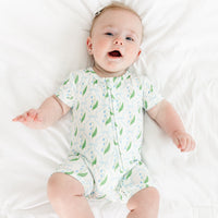 Bluebell Bows Short Sleeve & Shorts Bamboo Sleeper - BIG FRENCHIES