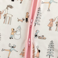 Snow Day Pink (Convertible Zip Footies) - BIG FRENCHIES