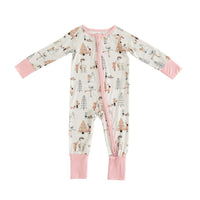 Snow Day Pink (Convertible Zip Footies) - BIG FRENCHIES