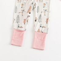Snow Day Pink (Convertible Zip Footies) - BIG FRENCHIES