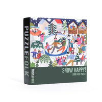 Snow Happy 1000 Piece Jigsaw Puzzle by Puzzlefolk