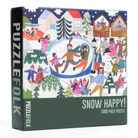 Snow Happy 1000 Piece Jigsaw Puzzle by Puzzlefolk