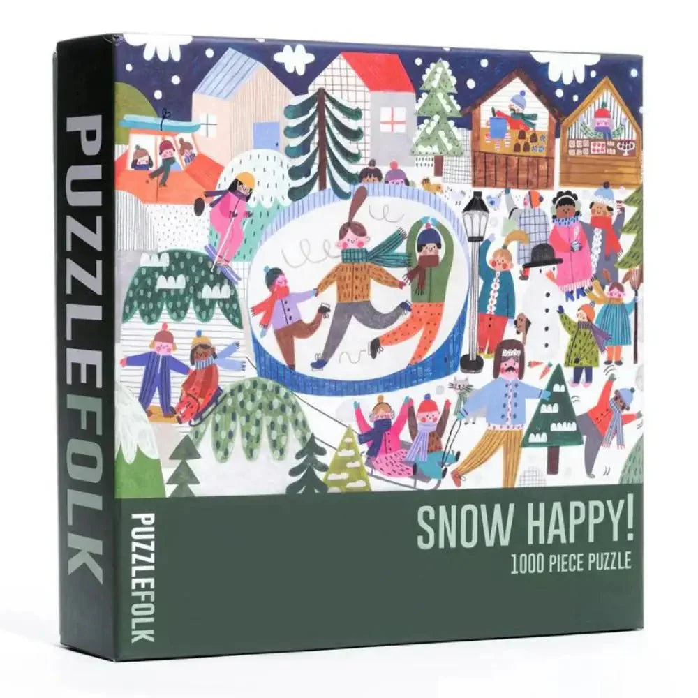 Snow Happy 1000 Piece Jigsaw Puzzle by Puzzlefolk