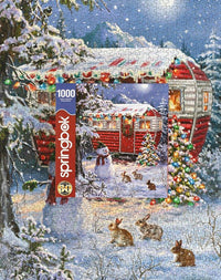 Snowy Retreat 1000 Piece Jigsaw Puzzle by Springbok Puzzles - BIG FRENCHIES