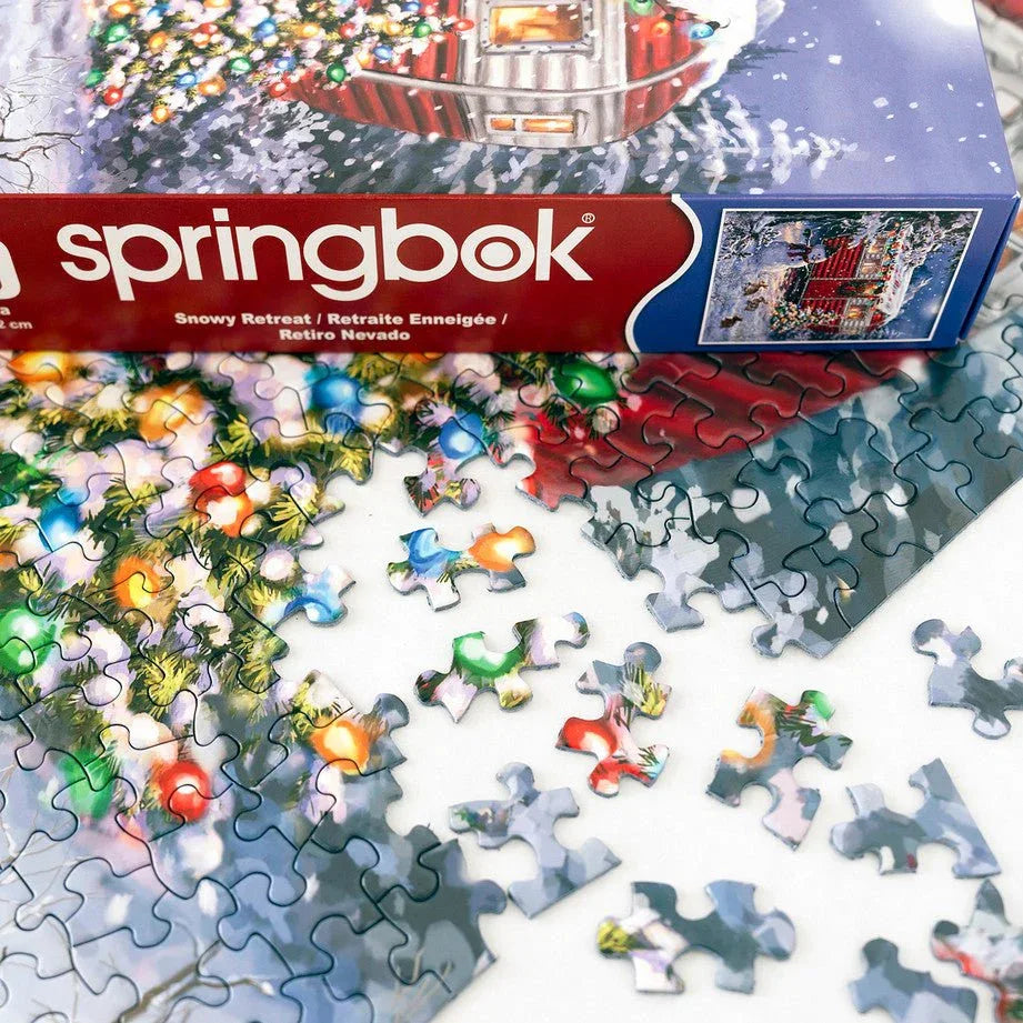 Snowy Retreat 1000 Piece Jigsaw Puzzle by Springbok Puzzles - BIG FRENCHIES