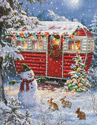 Snowy Retreat 1000 Piece Jigsaw Puzzle by Springbok Puzzles - BIG FRENCHIES