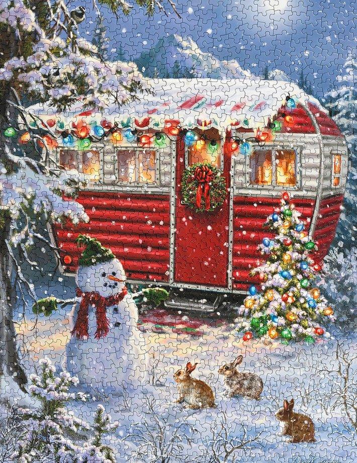 Snowy Retreat 1000 Piece Jigsaw Puzzle by Springbok Puzzles - BIG FRENCHIES