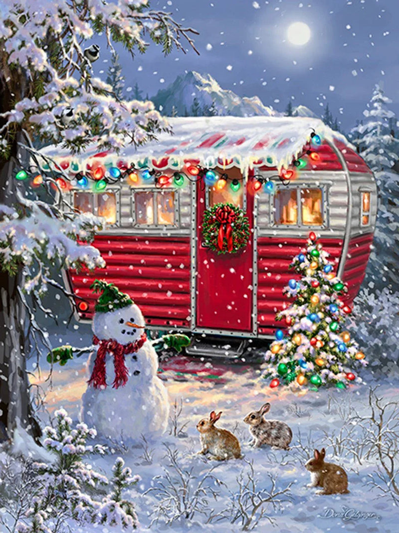 Snowy Retreat 1000 Piece Jigsaw Puzzle by Springbok Puzzles - BIG FRENCHIES