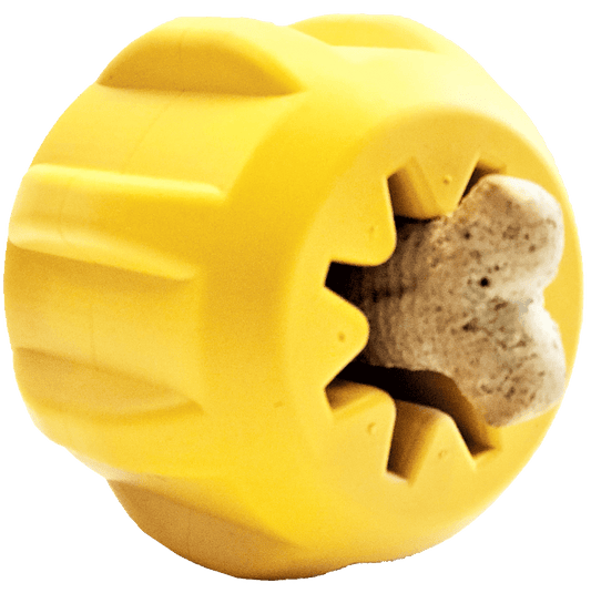 Gear eDispenser - Durable Rubber Yak Chew Holder & Treat Pocket | USA Made - BIG FRENCHIES