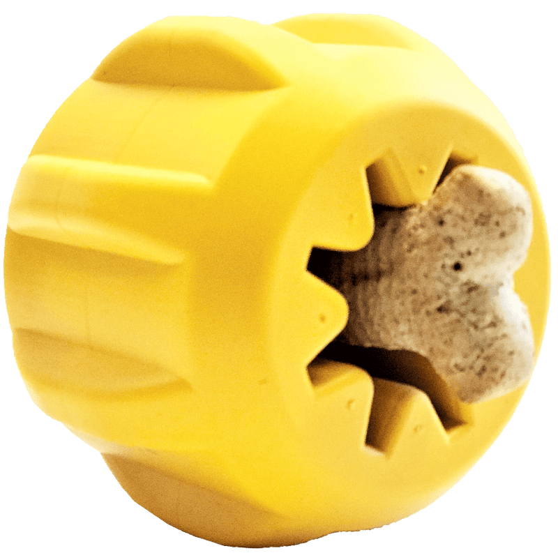 Gear eDispenser - Durable Rubber Yak Chew Holder & Treat Pocket | USA Made - BIG FRENCHIES