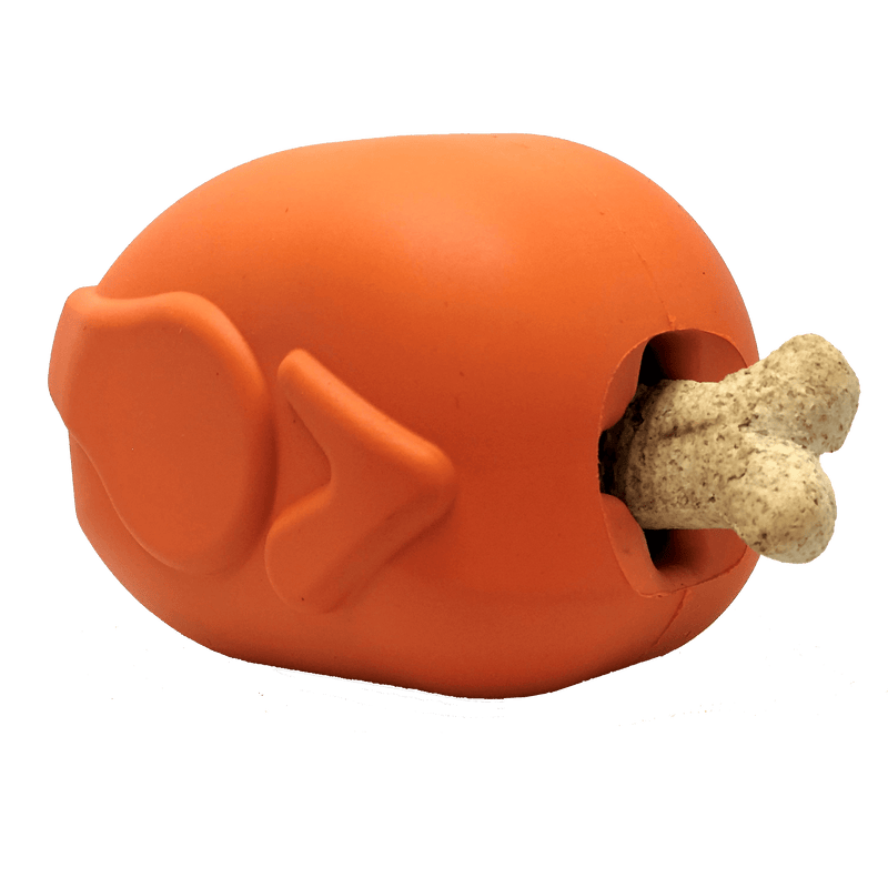 Roasted Turkey Dog Chew Toy & Treat Dispenser - USA Made | SodaPup - BIG FRENCHIES