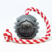 USA-K9 Magnum Stars and Stripes Rubber Dog Toy | K9 Handler Reward Toy | USA Made - BIG FRENCHIES