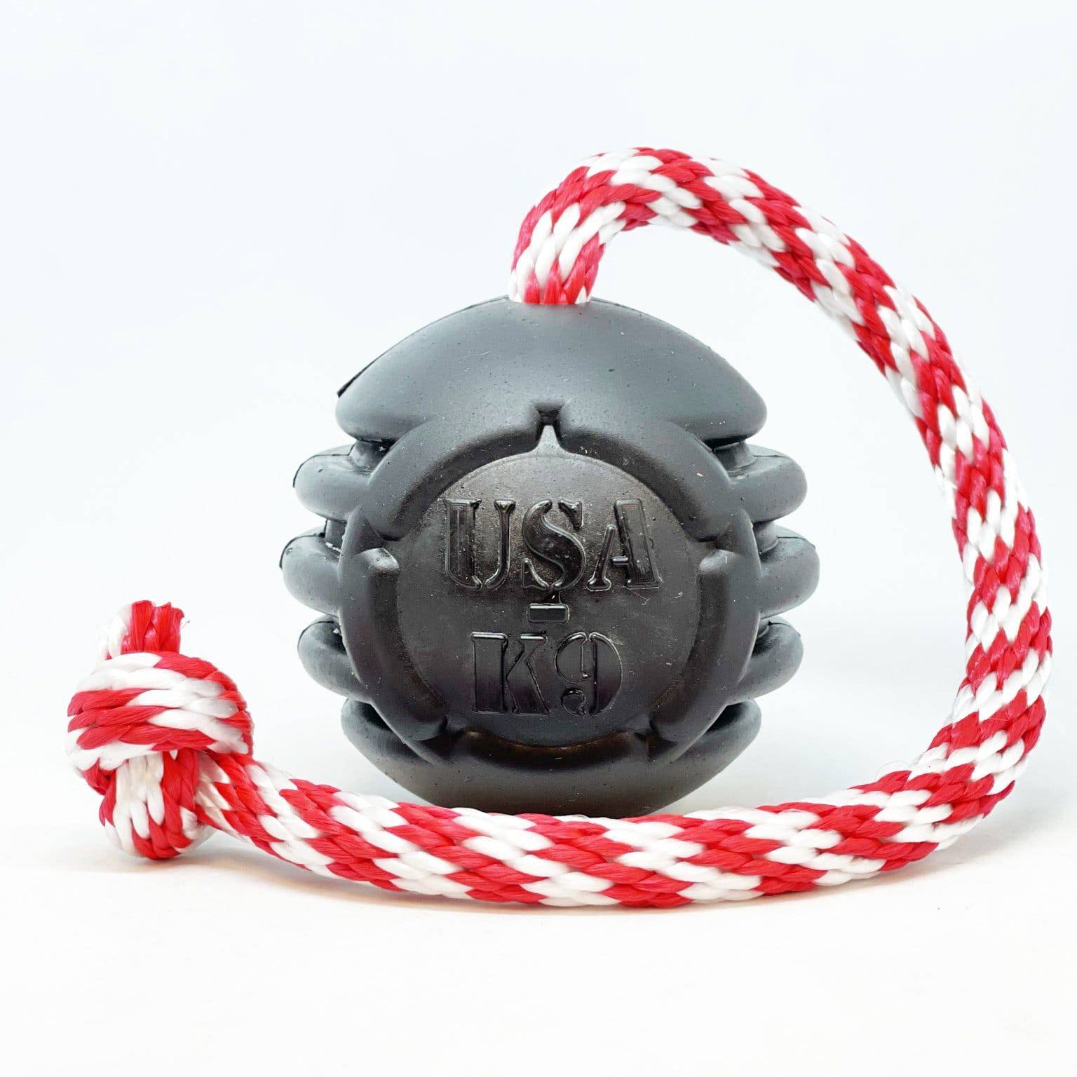 USA-K9 Magnum Stars and Stripes Rubber Dog Toy | K9 Handler Reward Toy | USA Made - BIG FRENCHIES