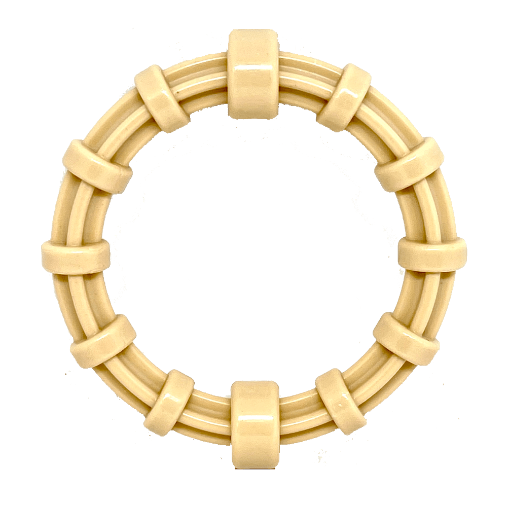 Chicken Flavored Teething Ring for Puppies & Aggressive Chewers | USA Made - BIG FRENCHIES