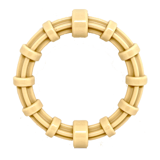 Chicken Flavored Teething Ring for Puppies & Aggressive Chewers | USA Made - BIG FRENCHIES