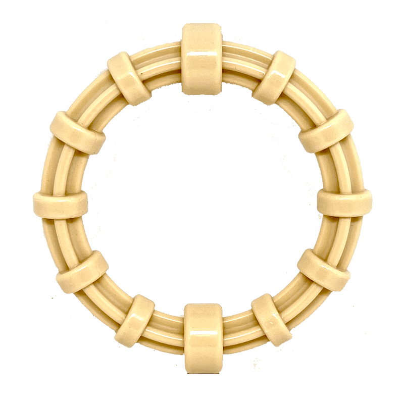 Chicken Flavored Teething Ring for Puppies & Aggressive Chewers | USA Made - BIG FRENCHIES