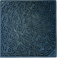 Zombie eMat - Enrichment Lick Mat for Dogs and Cats | Halloween Skull Design | SodaPup - BIG FRENCHIES