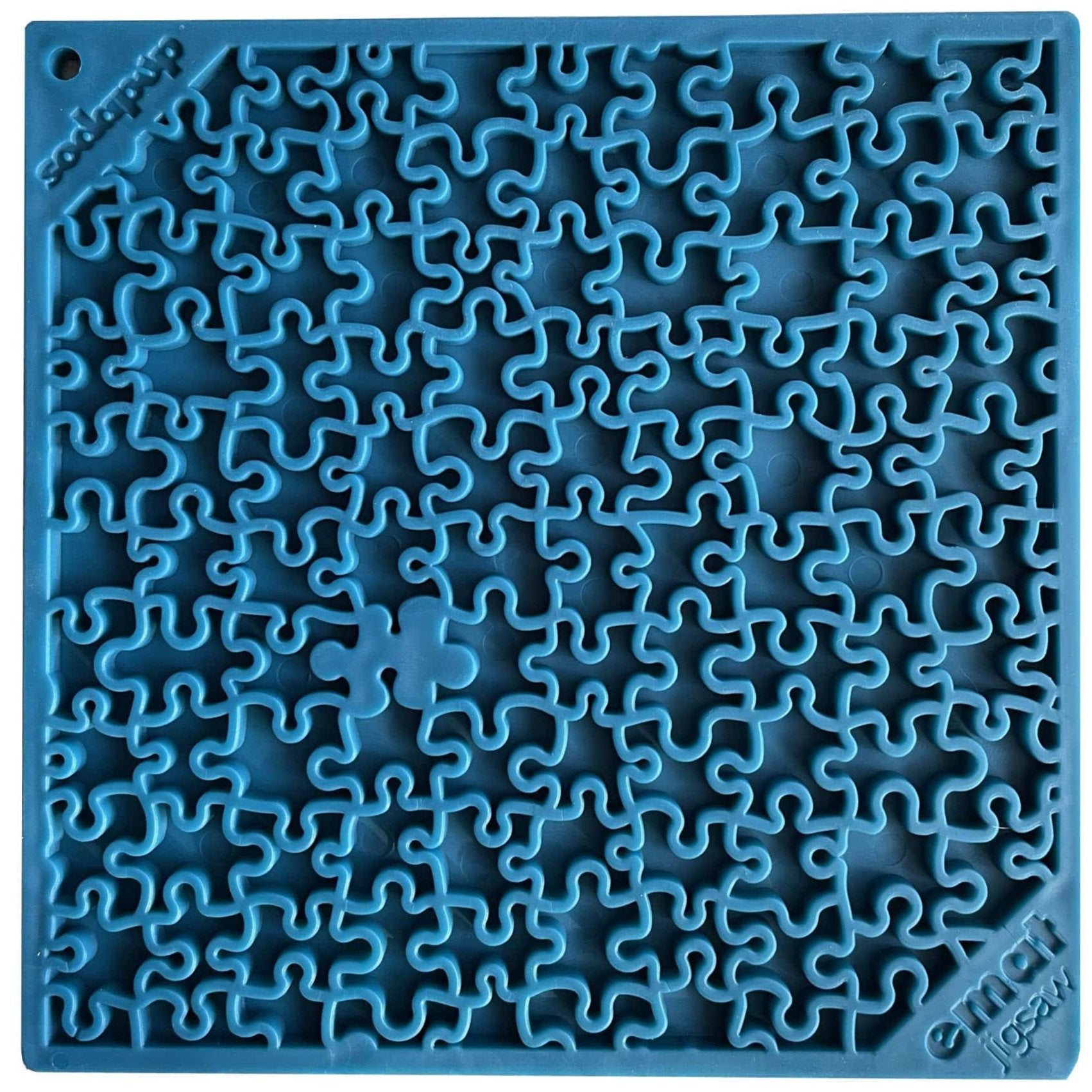 Jigsaw Puzzle eMat - Enrichment Lick Mat for Dogs and Cats | eMat Enrichment Toy for Anxiety Relief | USA Made - BIG FRENCHIES