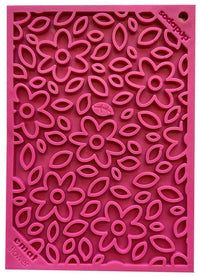 Flower Power emat - Enrichment Lick Mat for Dogs and Cats | Flower Design | USA Made - BIG FRENCHIES