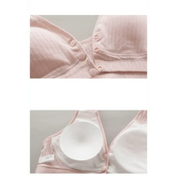 Soft And Comfortable Cotton Nursing Bra Breathable Breastfeeding Bras for Women Maternity Bra Plus Big Size Easy Feeding Bra Wire Free - BIG FRENCHIES