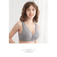 Soft And Comfortable Cotton Nursing Bra Breathable Breastfeeding Bras for Women Maternity Bra Plus Big Size Easy Feeding Bra Wire Free - BIG FRENCHIES