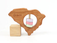 South Carolina State Wooden Baby Rattle™ - BIG FRENCHIES