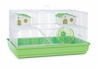 Prevue Pet Products Deluxe Hamster & Gerbil Cage in Bordeaux Red - Complete Small Pet Home with Wheel and House