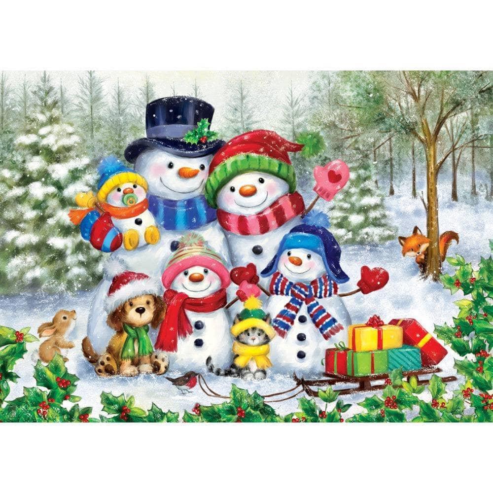 Sparkle & Shine - Frosty Family Moments 500 Piece Glitter Jigsaw Puzzle | Masterpieces Puzzles - BIG FRENCHIES