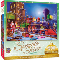Sparkle & Shine - Santa's Depot 500 Piece Glitter Jigsaw Puzzle | Masterpieces Puzzles - BIG FRENCHIES