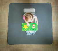 Solid Slate Minimalist Splash Mat - A Waterproof Catch-All for Highchair Spills and More! - BIG FRENCHIES