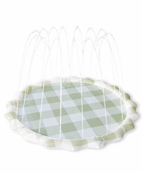 Green Gingham Splash Pad