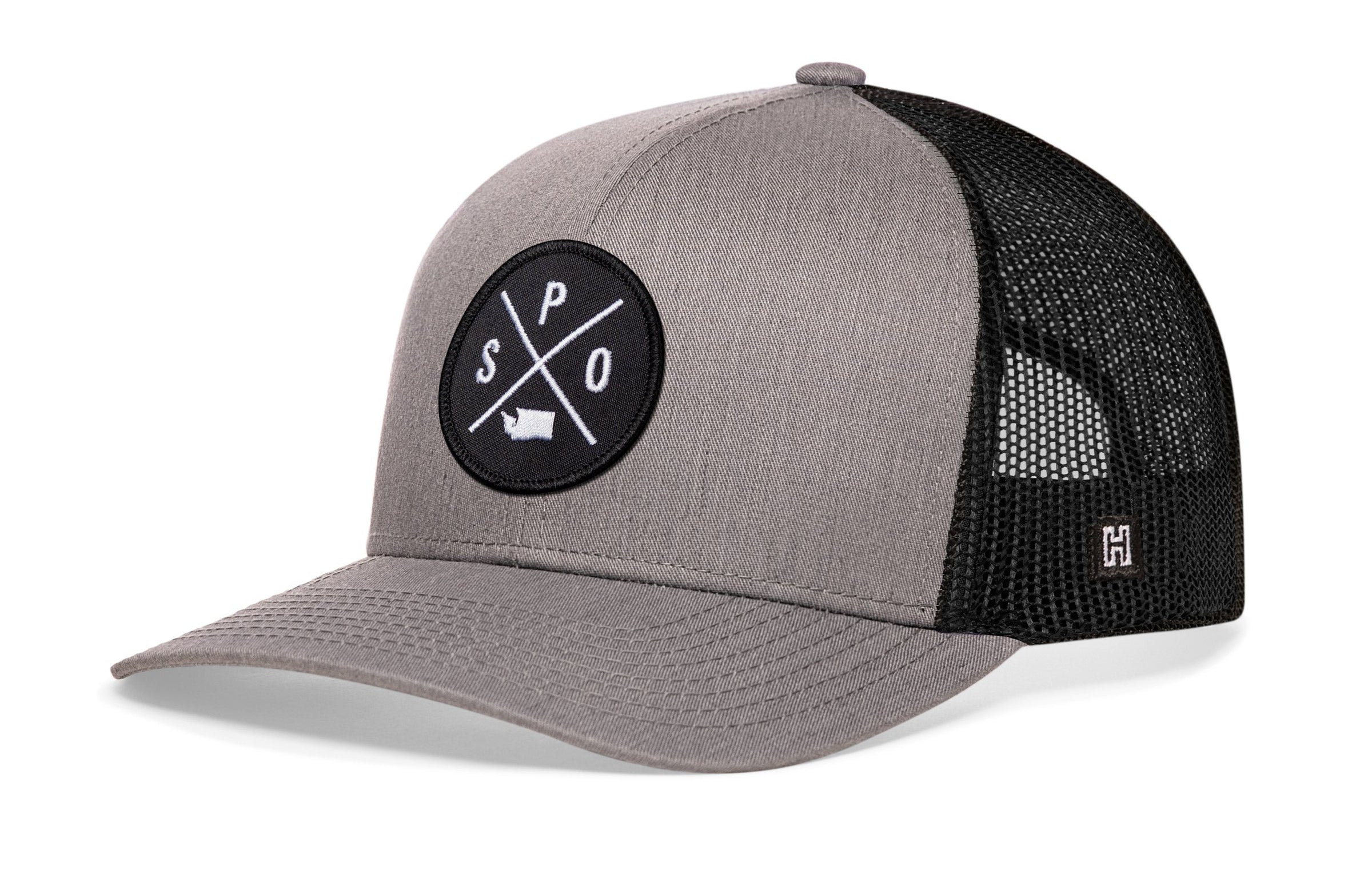 Spokane Trucker Hat  |  Black SPO Snapback