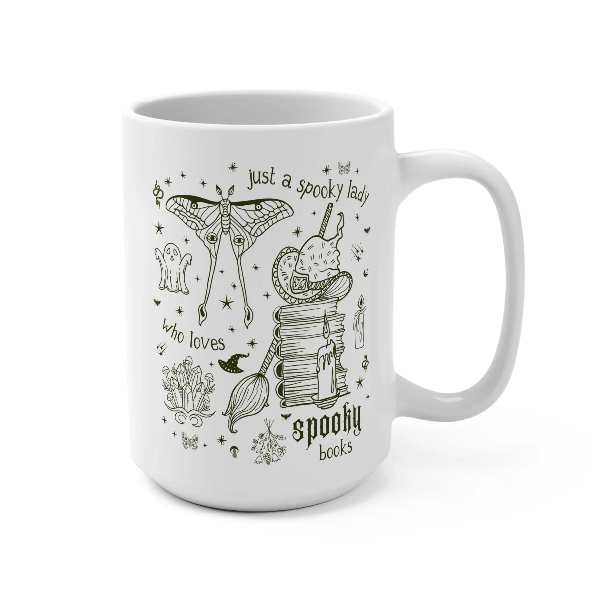 Spooky Girl + Books Mug - BIG FRENCHIES