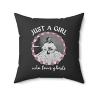 Spooky Ghost Lover Pillow for Friend Who Loves History: Mary Todd Lincoln