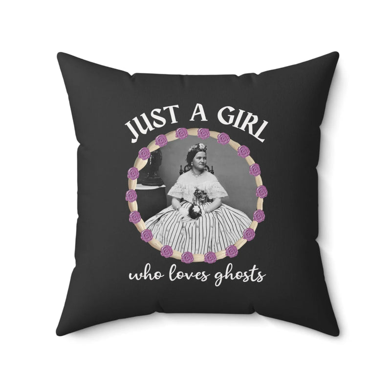 Spooky Ghost Lover Pillow for Friend Who Loves History: Mary Todd Lincoln - BIG FRENCHIES