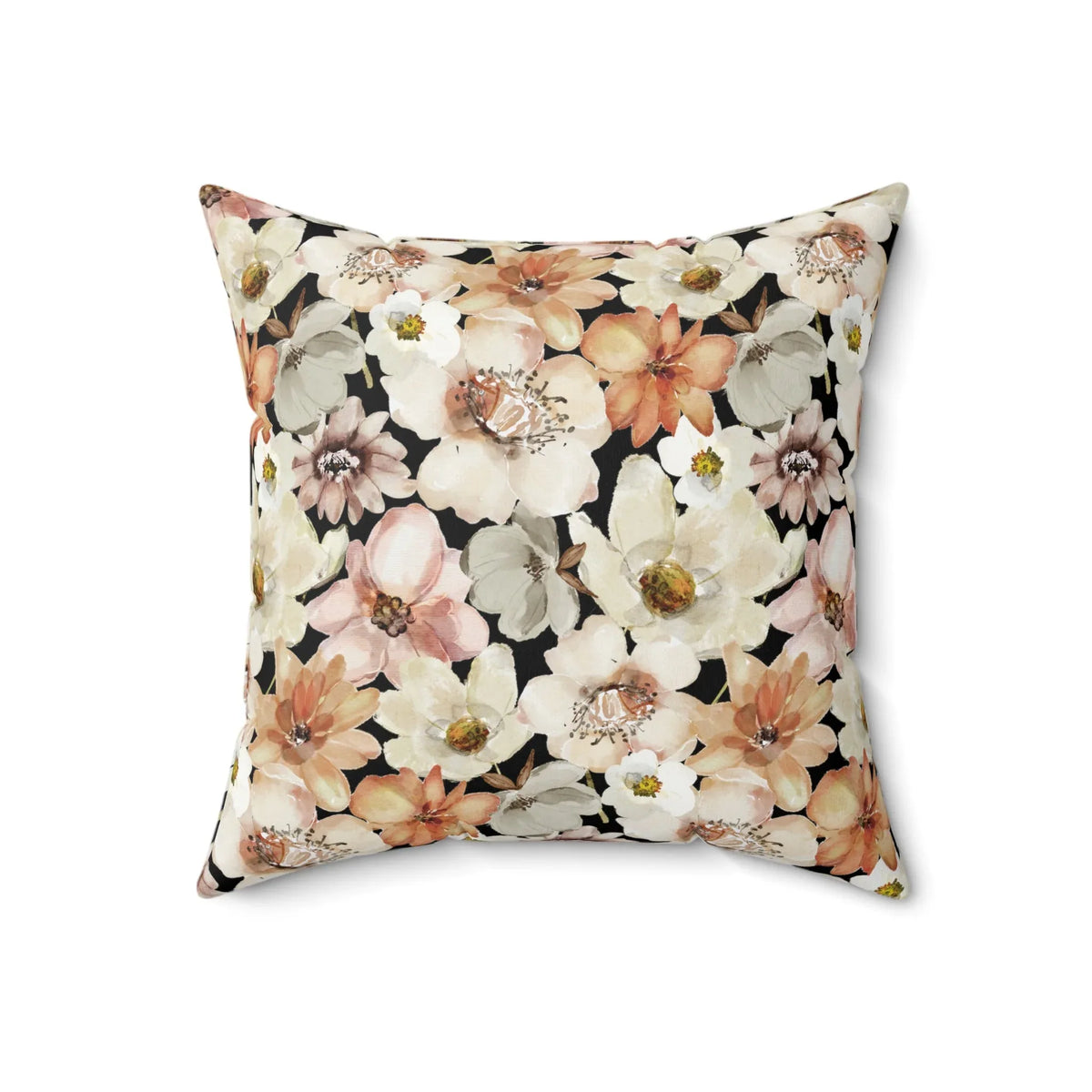 Spooky Halloween Cat Pillow for Fall with Kittens and Flowers: Creep It Real - BIG FRENCHIES