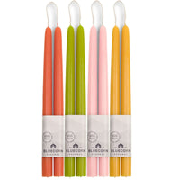 Spring Beeswax Taper Candle Bundle - Dusty Rose, Apricot, Pistachio & Raw - BIG FRENCHIES