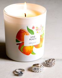 Vine Peach 10oz Signature Jewelry Candle - BIG FRENCHIES