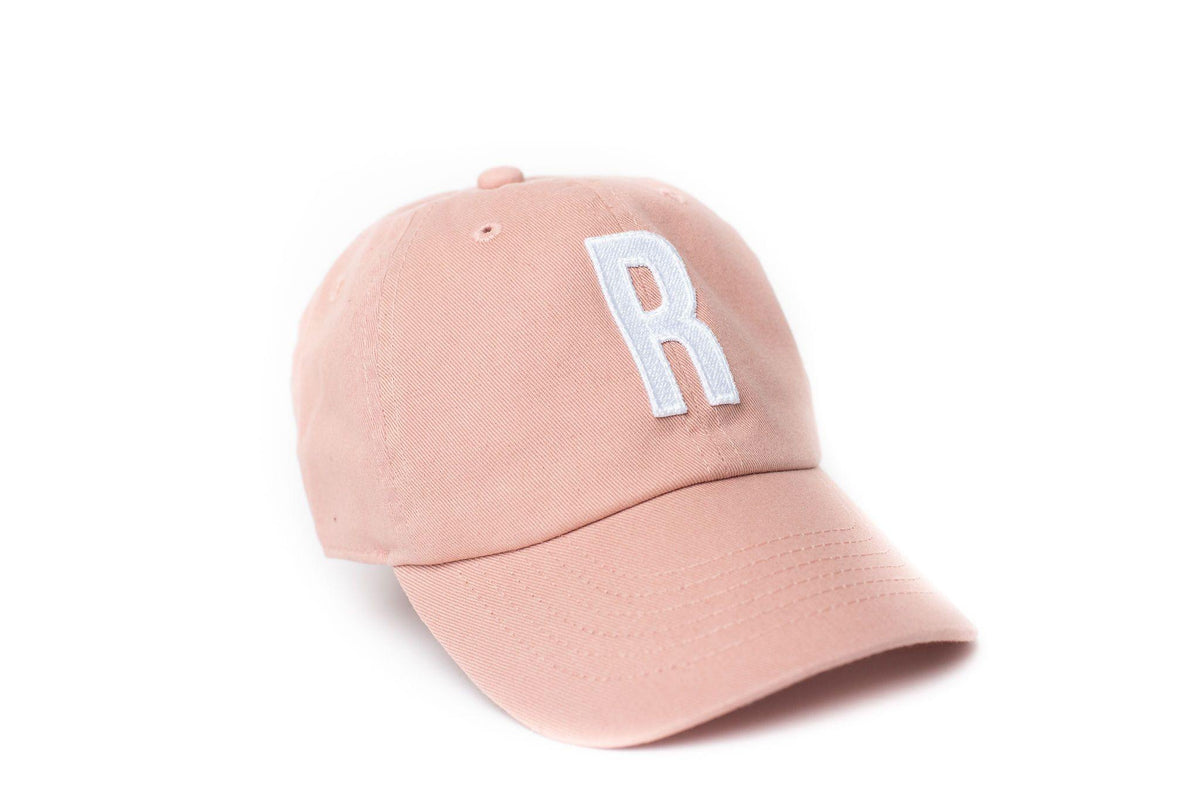 Dusty Rose Letter Baseball Hat - BIG FRENCHIES